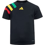 Camisa Infantil adidas Manga Curta Fortore 23 PRETO/AMARELO