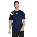 Camiseta adidas Fortore 23 - Masculina AZUL ESC/VERMELHO