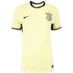 Camisa do Corinthians III 23 Nike Feminina Torcedor Amarelo/Preto