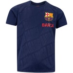 Camiseta Barcelona Infantil Embossed AZUL ESCURO