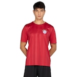 Camiseta Masculina Bayern de Munique Embossed VERMELHO