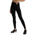 Calça Legging Feminina Oxer Textura New Baixa Compressão Cós Médio PRETO