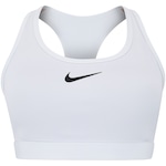 Top Fitness com Bojo Nike Média Sustentação Swoosh Sport BRANCO