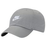 Boné Aba Curva Nike Strapback Club U Cb Fut Wsh - Adulto CINZA/BRANCO