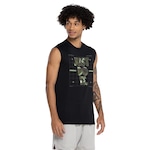 Camiseta Regata Masculina Nike Dri-Fit SL Camo PRETO