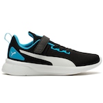 Tênis Infantil Puma Flyer Runner Mesh V Ps Bdp PRETO/AZUL