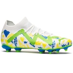 Chuteira Neymar Jr Puma de Campo Future Match - Adulto BRANCO/VERDE