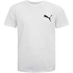 Camiseta Infantil Puma Manga Curta Active Small BRANCO/PRETO