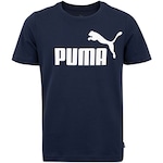 Camiseta Infantil Puma Essentials Logo Tee AZUL