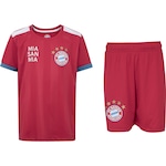 Kit Fardamento Bayern Infantil Camiseta + Calção VERMELHO