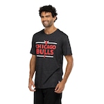 Camiseta do Chicago Bulls NBA Masculina Mouline PRETO