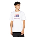 Camiseta Masculina NBA Manga Curta Outverse Off White