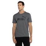 Camiseta Puma Masculina Manga Curta Essentials Logo Tee CINZA