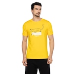 Camiseta Masculina Puma Manga Curta Graphics Animal AMARELO