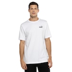 Camiseta Masculina Puma Manga Curta Essentials Small Logo BRANCO