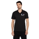 Camisa Polo Masculina Puma Manga Curta BMW MMS Essentials PRETO