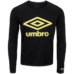 Camiseta Juvenil Umbro Manga Longa Basic UV PRETO