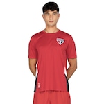 Camiseta do São Paulo Masculina Recortes VERMELHO