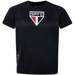 Camiseta do São Paulo Infantil Embossed PRETO