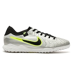 Chuteira Society Nike Tiempo Legend 10 Pro - Adulto PRATA/PRETO