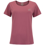 Camiseta Feminina ASICS Manga Curta Selada New ROXO CLARO