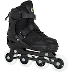 Patins Oxer First Wheels Ajustável Infantil PRETO/VERDE CLA