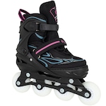 Patins Oxer Light Ajustável PRETO/ROSA