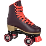 Patins Oxer Retrô 4 Rodas Adulto VINHO/ROSA