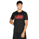 Camiseta do Flamengo Masculina Braziline Graduate PRETO/VERMELHO