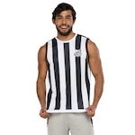 Camiseta Regata do Santos Masculina Braziline Division PRETO/BRANCO