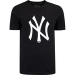 Camiseta do New York Yankees New Era Masculina Logo PRETO