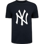 Camiseta do New York Yankees New Era Masculina Logo AZUL ESCURO