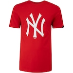 Camiseta do New York Yankees New Era Masculina Logo VERMELHO