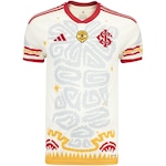 Camisa do Internacional adidas Masculina Consciência Negra CINZA CLA/VERMELHO