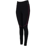 Calça Legging Feminina Oxer Textura New Média Compressão Cós Médio PRETO/ROSA