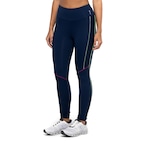 Calça Legging Feminina Oxer Textura New Média Compressão Cós Médio AZUL ESC/VERDE CLA