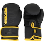 Luvas de Boxe Pretorian Muay Thai First 10 OZ Adulto PRETO/AMARELO