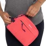 Necessaire Oxer Puffer com Bolso ROSA/VINHO