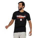 Camiseta do Corinthians Nike Masculina Verbiage PRETO