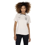 Camisa do Corinthians Nike Feminina Treino Torcedora BEGE