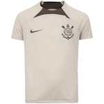 Camisa do Corinthians Nike Infantil Treino Torcedor BEGE