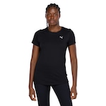 Camiseta Feminina Puma Essentials Small Cat Logo PRETO