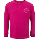 Camiseta Infantil Oxer Manga Longa Casual ROSA ESCURO