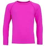 Camiseta Infantil Oxer Manga Longa UV 50+ ROSA ESCURO