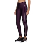 Calça Legging Feminina Oxer Brilho Vivo Lateral Cós Médio Média Compressão VINHO/VERDE CLA