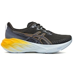 Tênis ASICS Novablast 4 - Masculino PRETO/AZUL