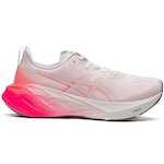 Tênis ASICS Novablast 4 - Masculino BRANCO/LARANJA