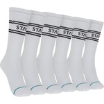 Kit de Meia Stance Cano Alto Basic com 3 pares Adulto BRANCO