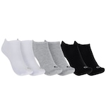 Kit 3 Pares de Meias Atoalhadas Cano Baixo Tamanho 34-38 Casual Oxer Adulto BRANCO/CINZA