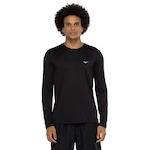 Camiseta Masculina Mizuno Manga Longa Nirvana New PRETO